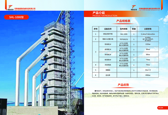 5HL-1000型順混流烘干塔以及配套設(shè)備詳情